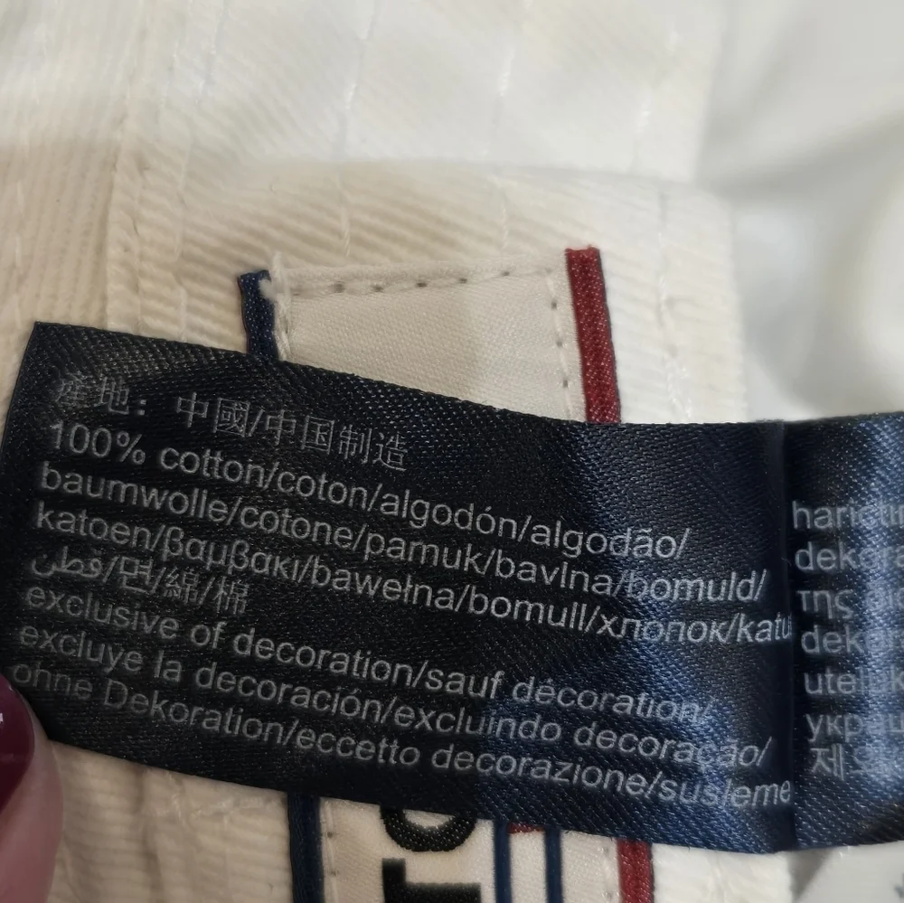 Tommy Jeans White and Colorful Stripes Y2K Bucket Hat - Picture 5 of 8